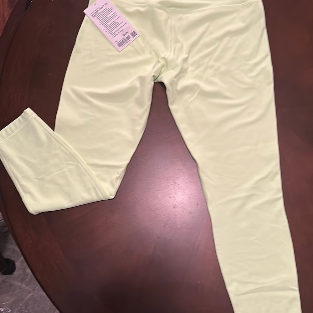 NWT Nulu Buttery Soft Feel Lululemon Align HR Legging 25” SZ 10 Lined Lime